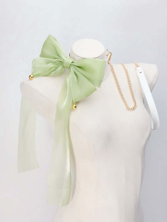 Green Bow Collar | Gift Collection